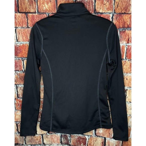Spyder Active Women’s Base Layer 1/4 Zip Pullover Top Long Sleeve Black Small - Picture 2 of 4